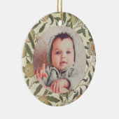 ヴィンテージフローラウィリアムモリスフルーツアールヌーボー セラミックオーナメント (右)