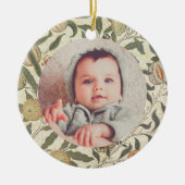 ヴィンテージフローラウィリアムモリスフルーツアールヌーボー セラミックオーナメント (正面)