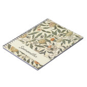 ヴィンテージフローラウィリアムモリスフルーツアールヌーボー ノートブック (左側)