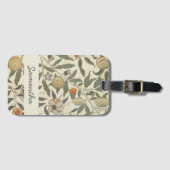 ヴィンテージフローラウィリアムモリスフルーツアールヌーボー ラゲッジタグ (正面横)