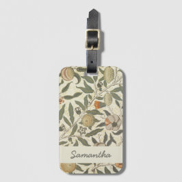 ヴィンテージフローラウィリアムモリスフルーツアールヌーボー ラゲッジタグ