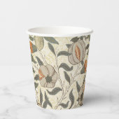 ヴィンテージフローラウィリアムモリスフルーツアールヌーボー 紙コップ (裏面)