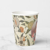 ヴィンテージフローラウィリアムモリスフルーツアールヌーボー 紙コップ (右)