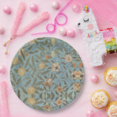 ヴィンテージフローラウィリアムモリスフルーツブルーフローラ ペーパープレート (パーティー)