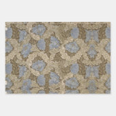 ヴィンテージフローラウィリアムモリスリース ラッピングペーパーシート (正面)