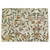 ヴィンテージフローラウィリアム・モリス・フルーツ ラージペーパーバッグ (正面)