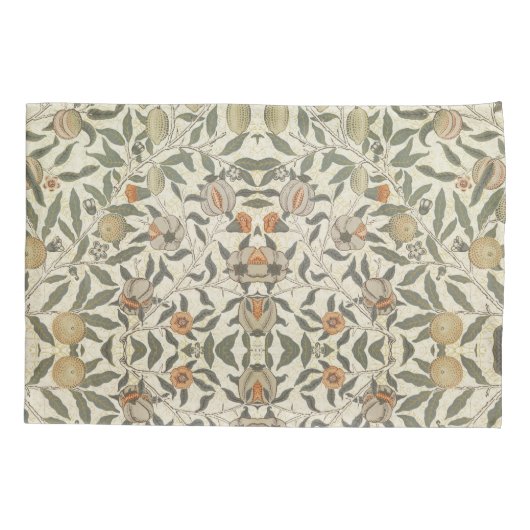 ヴィンテージフローラウィリアム・モリス・フルーツ 枕カバー (裏面)