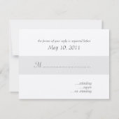 ヴィンテージフローラウェディングRSVPカードまたは返信カード 出欠カード (裏面)