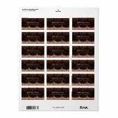 ヴィンテージフローラウッドオールドランタンズウェディング ラベル (フルシート)