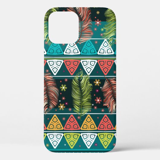 ヴィンテージフローラエスニック・シームレスなドードルのパターン Case-Mate iPhoneケース (裏面)