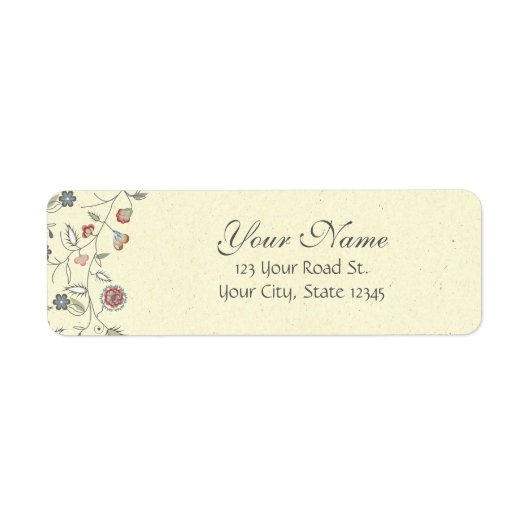 ヴィンテージフローラエッジ ラベル (正面)