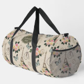 ヴィンテージフローラエッフェルタオルパリストラベルカスタム ダッフルバッグ (右コーナー)