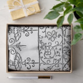 ヴィンテージフローラエフェメラ分離パターン 薄葉紙 (ギフト)