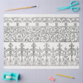 ヴィンテージフローラエフェメラ分離パターン 薄葉紙 (クラフト)