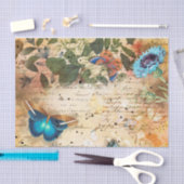 ヴィンテージフローラエフェメラ 薄葉紙 (クラフト)