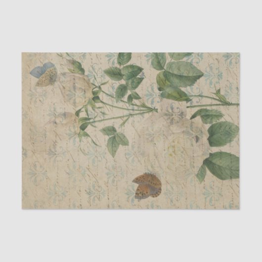 ヴィンテージフローラエフェメラ 薄葉紙 (正面)