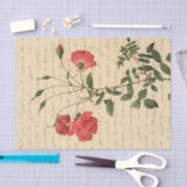 ヴィンテージフローラエフェメラ 薄葉紙 (クラフト)