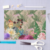 ヴィンテージフローラエフェメラ 薄葉紙 (クラフト)