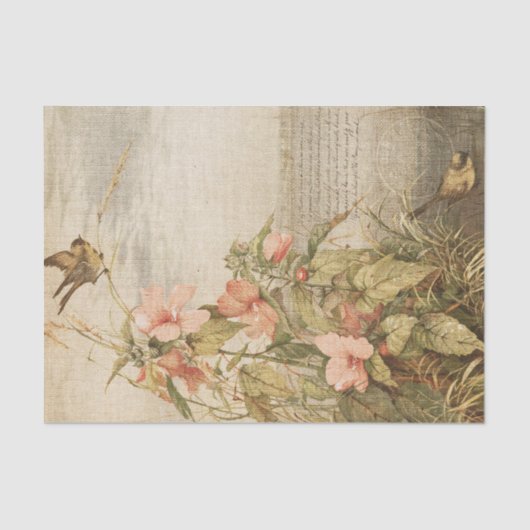 ヴィンテージフローラエフェメラ 薄葉紙 (正面)