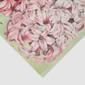 ヴィンテージフローラエフエマデコップピンク色の花 薄葉紙 (詳細)