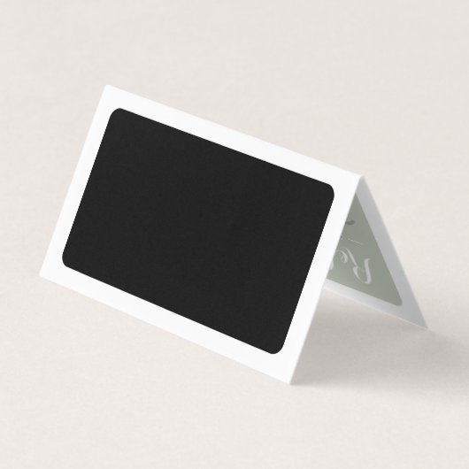 ヴィンテージフローラエレガンス折り畳み紹介 名刺 (裏面)