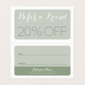 ヴィンテージフローラエレガンス折り畳み紹介 名刺 (内部フラット)