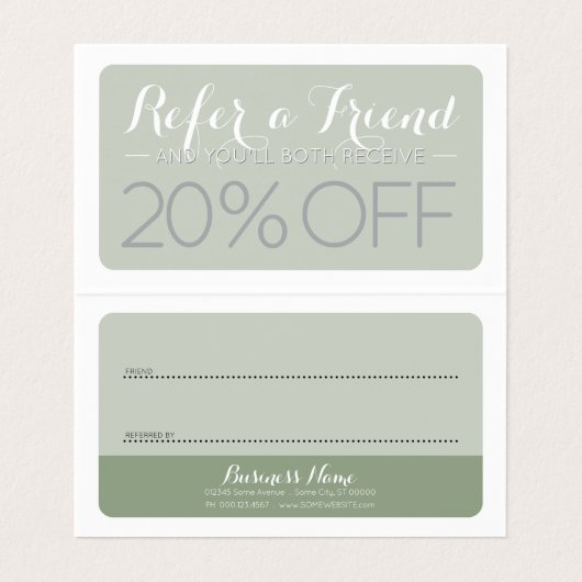 ヴィンテージフローラエレガンス折り畳み紹介 名刺 (内部フラット)