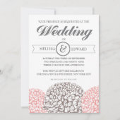 ヴィンテージフローラエレガントウェディング招待状 招待状 (正面)