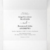 ヴィンテージフローラエレガントウェディング 三つ折り招待状 (内部中)