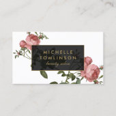 ヴィンテージフローラエレガントサロン名刺 名刺 (正面)