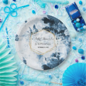 ヴィンテージフローラエレガント金ゴールド植物学用ベビーシャワー ペーパープレート (パーティー)