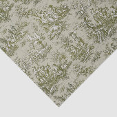 ヴィンテージフローラオリーブグリーントイレデジュイ 薄葉紙 (詳細)