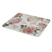 ヴィンテージフローラオン白 カッティングボード (角)