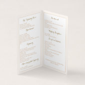 ヴィンテージフローラオーナメント結婚式 プログラム (内部)