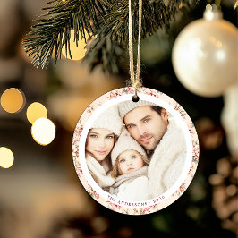 ヴィンテージフローラカスタマイズ可能な平型セラミック装飾体 セラミックオーナメント