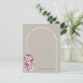 ヴィンテージフローラカスタムアーチ文房具 – グレー (スタンド正面)