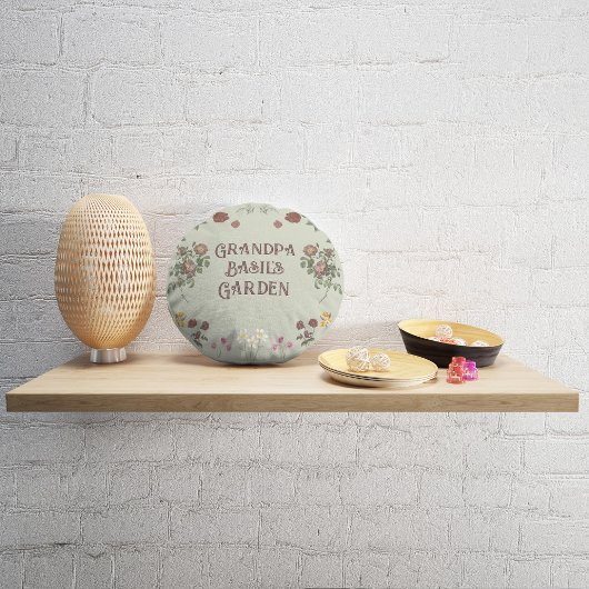 ヴィンテージフローラカスタムガーデン ラウンドクッション