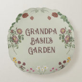 ヴィンテージフローラカスタムガーデン ラウンドクッション (正面)