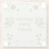 ヴィンテージフローラカスタムディスプレイガーデン ガラスコースター (裏面)