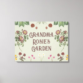 ヴィンテージフローラカスタムディスプレイガーデン キャンバスプリント