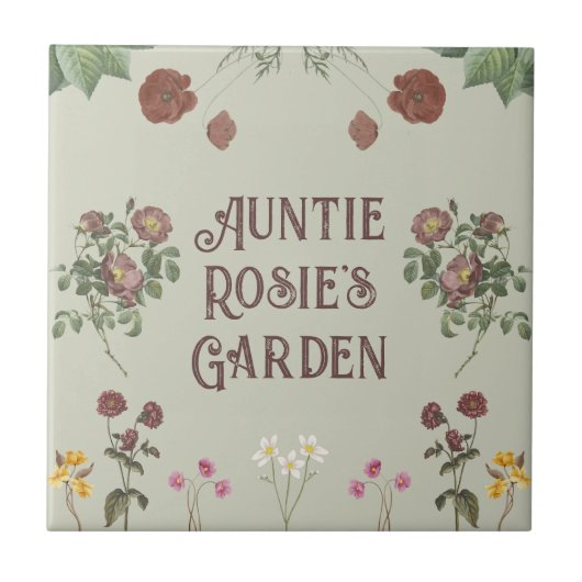 ヴィンテージフローラカスタムディスプレイガーデン タイル (正面)