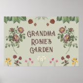 ヴィンテージフローラカスタムディスプレイガーデン ポスター (正面)