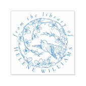 ヴィンテージフローラカスタム図書室 セルフインキングスタンプ (デザイン)