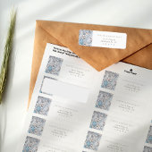 ヴィンテージフローラカスタム差出人住所リリーモリス ラベル