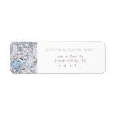 ヴィンテージフローラカスタム差出人住所リリーモリス ラベル (正面)