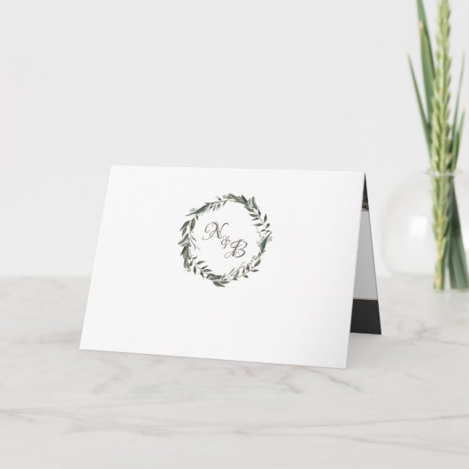 ヴィンテージフローラカップルのウェディングシャワー 招待状 (裏面)