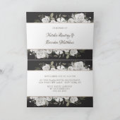 ヴィンテージフローラカップルのウェディングシャワー 招待状 (内部)