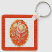 ヴィンテージフローラカメオマザーズデイ キーホルダー (裏面)