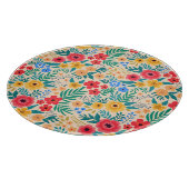 ヴィンテージフローラカラフル小花。 カッティングボード (角)