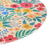 ヴィンテージフローラカラフル小花。 カッティングボード (角)